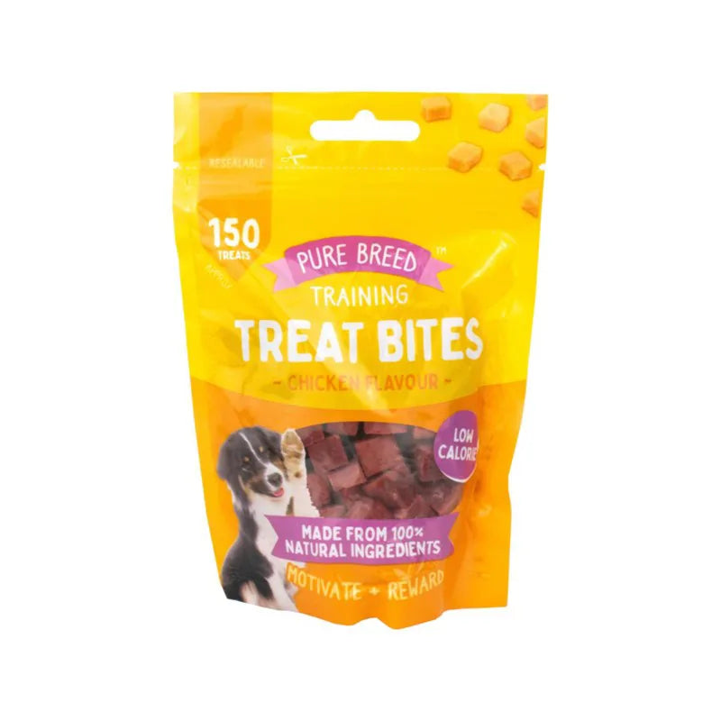 Pet Dog Treats Training Treat Bites Dry Chicken Cubes 100G