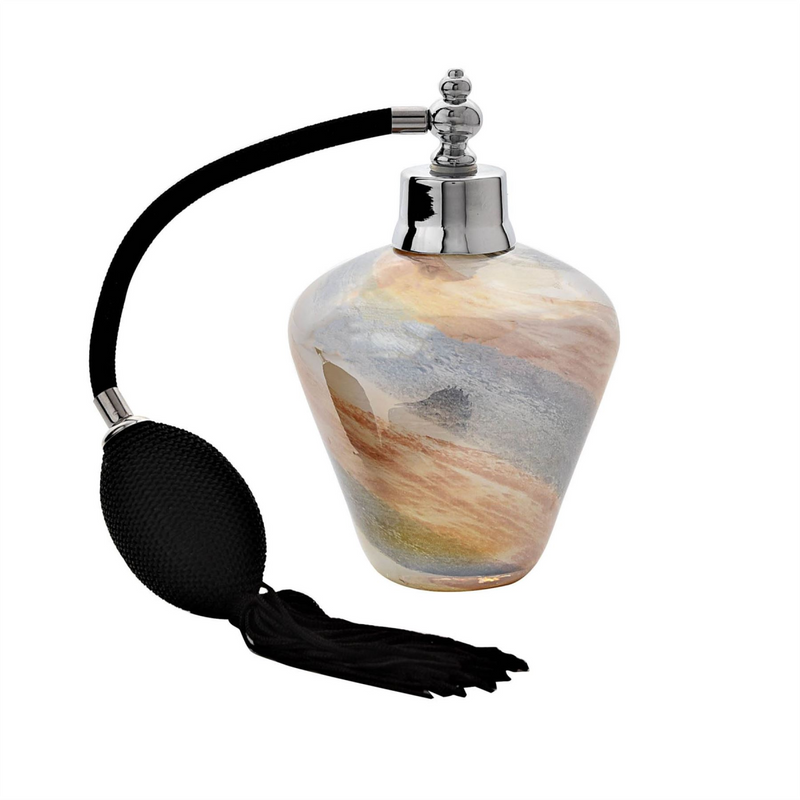 Objets d'Art Black & Gold Tapered Glass Perfume Bottle
