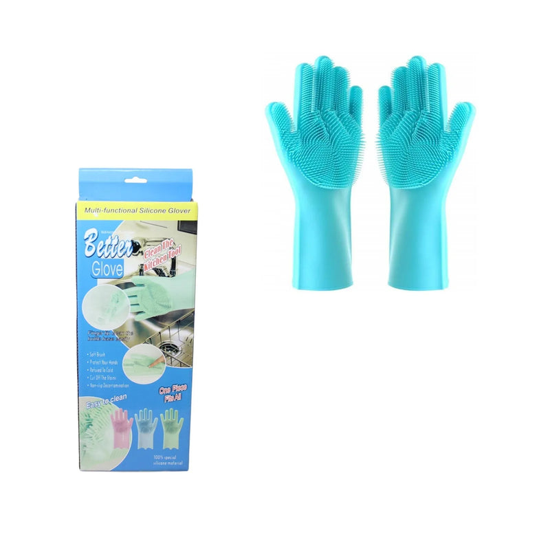 Better Glove Cleaning Washing Up Glove With Silicone Brush Bristles