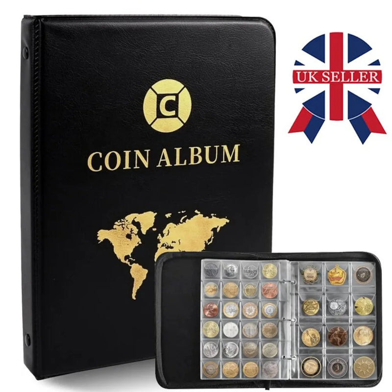 420 ALBUM COIN BOOK MONEY COLLECTING COLLECTION PENNY STORAGE CASE HOLDER FOLDER