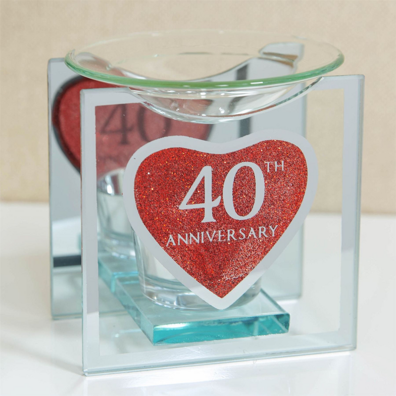 Glass 40th Anniversary Oil Burner
