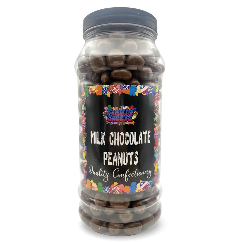 Milk Chocolate Peanuts Choc Peanuts Retro Sweets Gift Jar - 725g