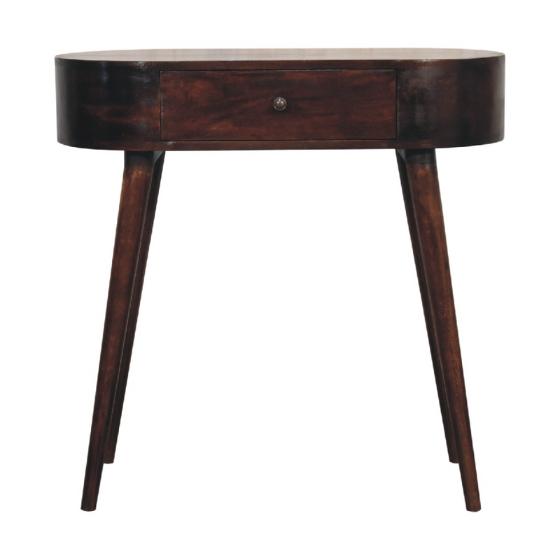 Artisan Furniture Solid Wood Albion Light Walnut Console Table, Brown, 1 Drawer