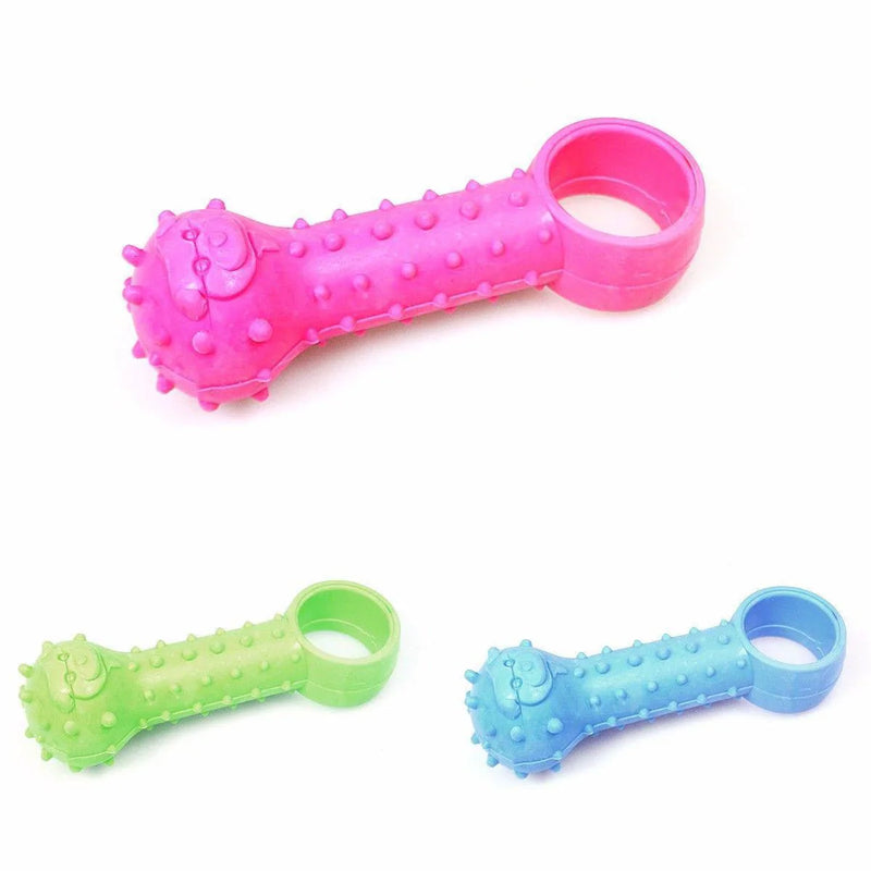 Pet Dog Toy Ball And Ring Shaped Bone Assorted Colours