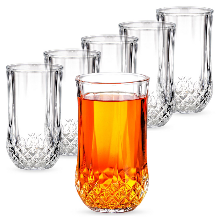Vinsani 350ml Crystal Tall Glasses 6pcs 1010497