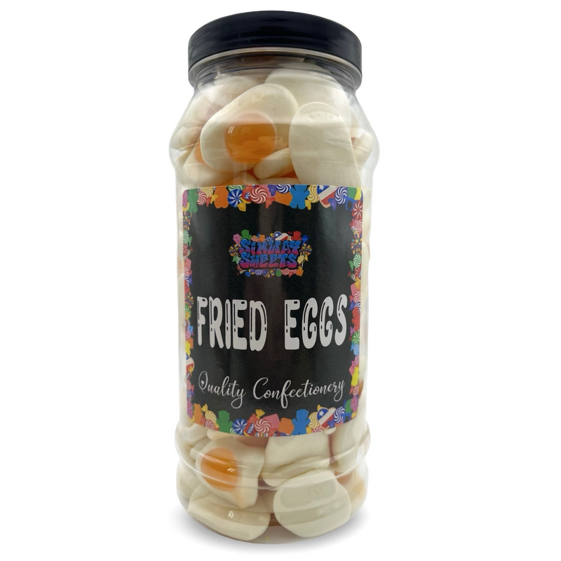 Fried Eggs Gummy Retro Sweets Gift Jar - 645g