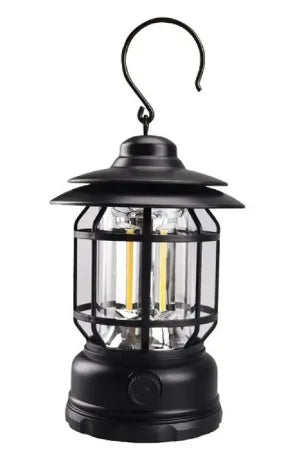 Plastic Camping Light Lantern Battery Operated Assorted Colours