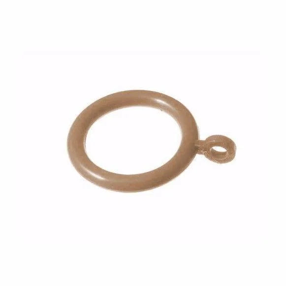 6 x Curtain Pole Rings Poles Natural Wood Diy Home