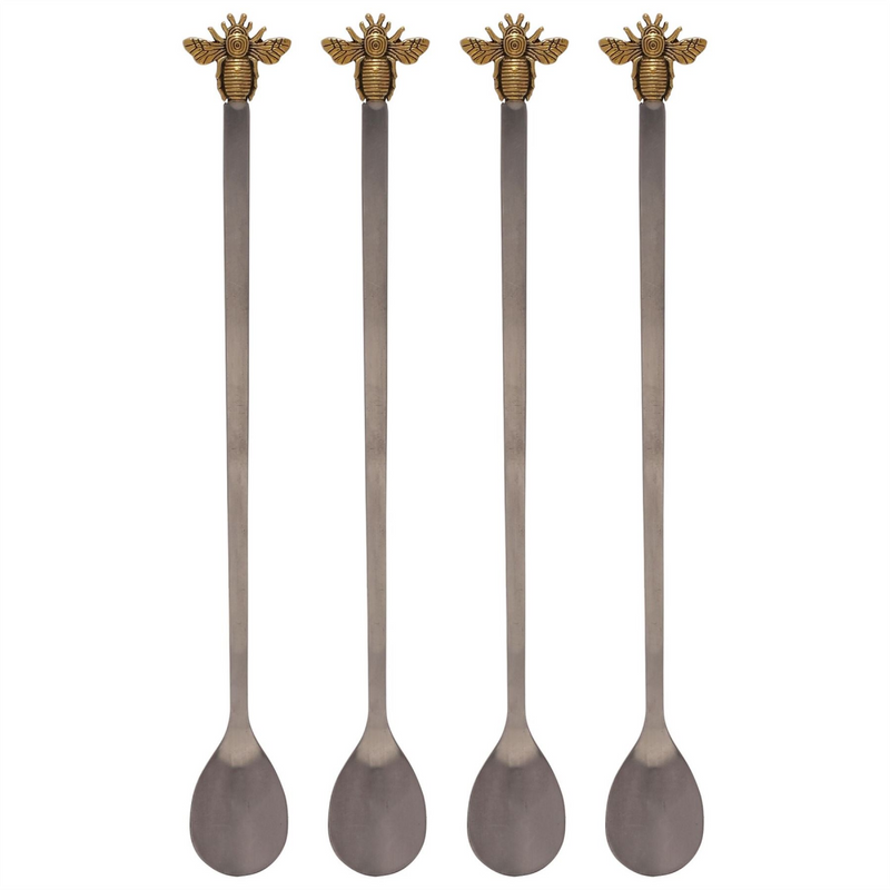 Hestia Set of 4 Long Mixing Spoons Bee