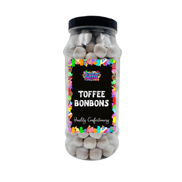 Toffee Flavour Bon Bons Retro Sweets Bon Bons Gift Jar - 760g