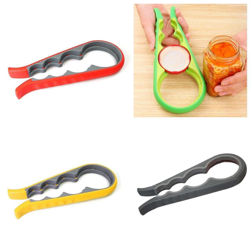 Plastic Kitchen Bottle Jar Lid Opener 4 Sizes Assorted Colours 3239