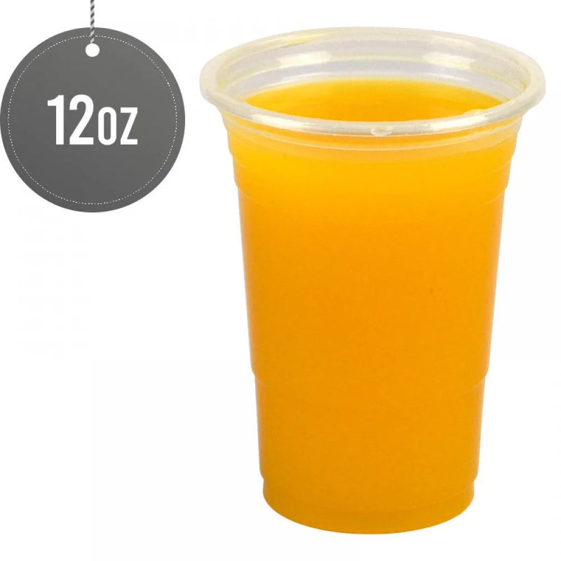 Reusable Plastic Smoothie Cups 12Oz Pack Of 20