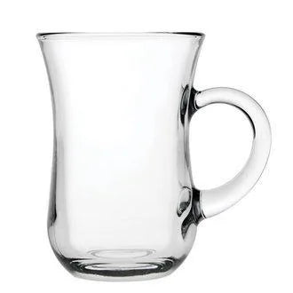 Ovel Tea Glasses With Handles Set Of 6 (Parcel Plus Rate)