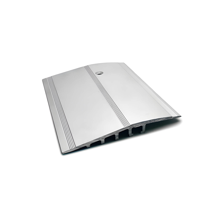 Anodised Aluminium Reducer 76mm x 8.5mm Heavy Duty Ramp Matt Silver 2.7m Pre-Drilled RAW
