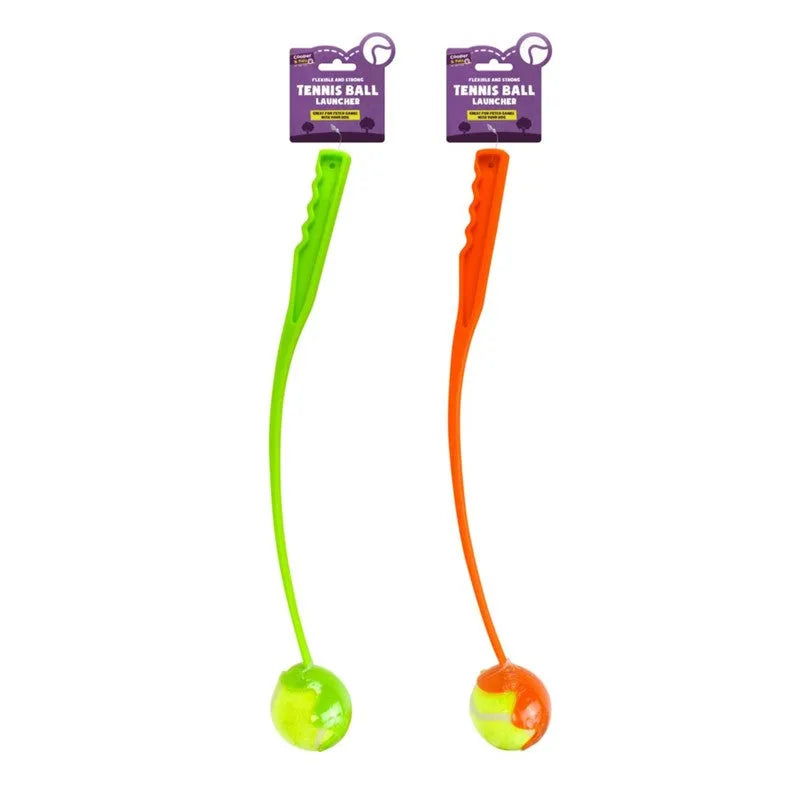 Plastic Dog Tennis Ball Chucker Launcher Assorted Colours