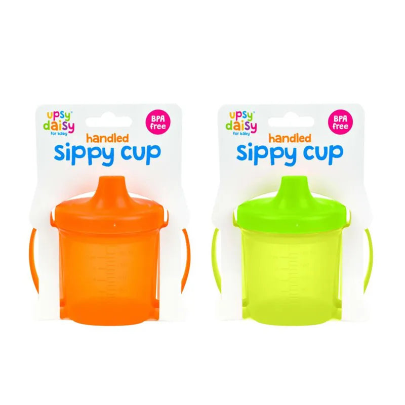 Plastic Baby Sippy Cup With Handles Assorted Colours