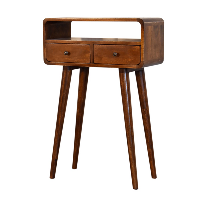 Artisan Furniture Solid Wood Mini Chestnut Console Table