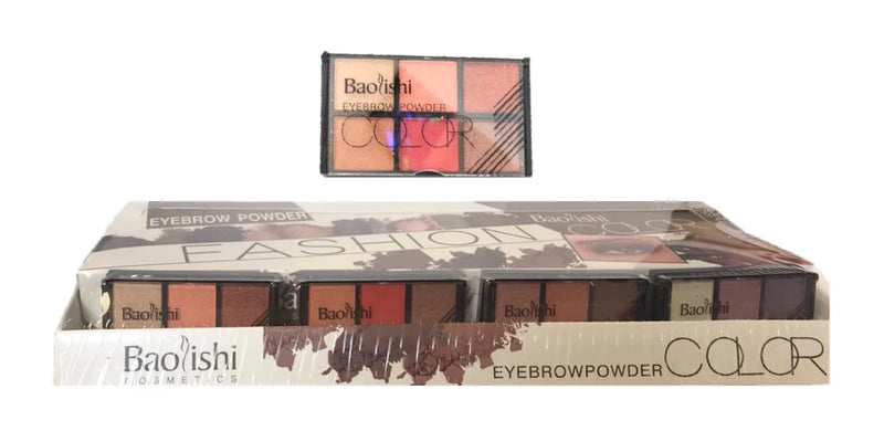 Baolishi Eyebrow Powder Eyeshadow Palette Assorted Colours Bo x Of 24