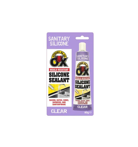 Saao Clear Mould Resistant Silicone Sealant Clear 80G
