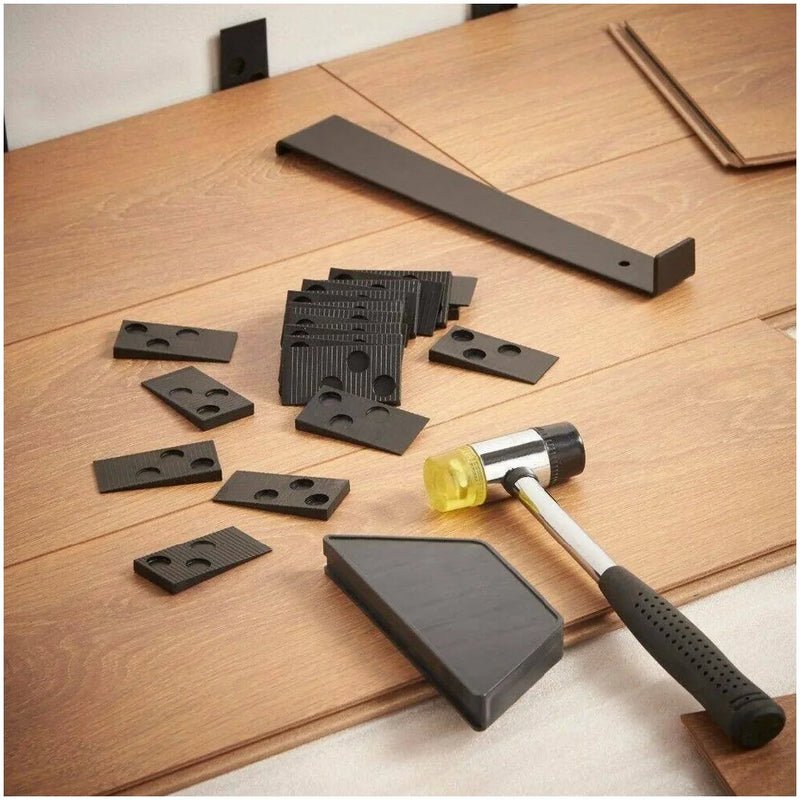 24pcs Wood Flooring Laminate Installation Floor Fitting Kit Set Fit Diy HandTool