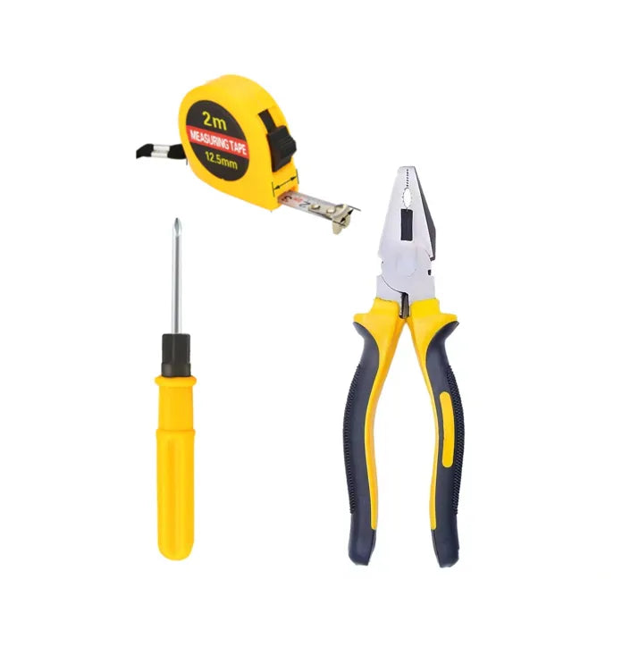 Diy Bo x ed Tools Kit Set Of 3 Pliers Screwdriver Measuring Tape