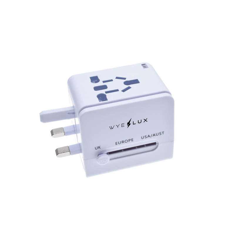 WYEFLUX Global Connect Travel Adaptor USB-A & USB-C Ports