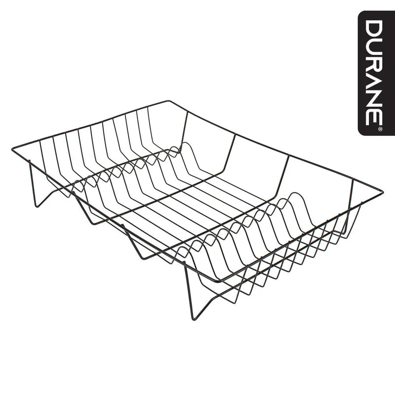 Sq Durane Metal Kitchen Dish Drainer Black