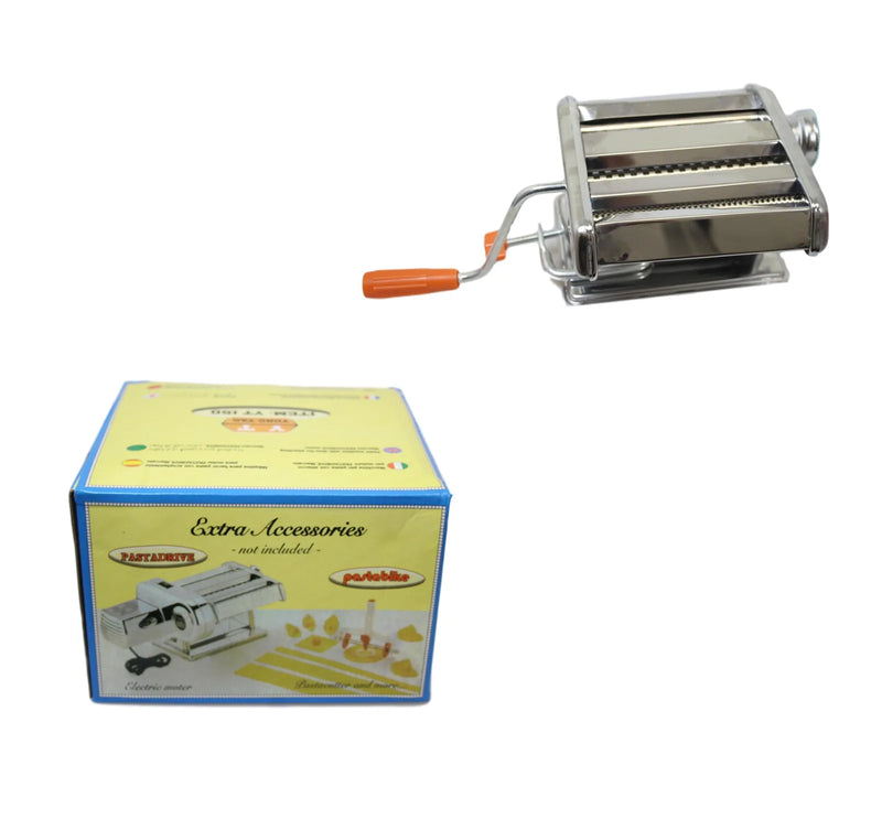 Stainless Steel Manual Pasta Noodle Dough Roller Maker Machine