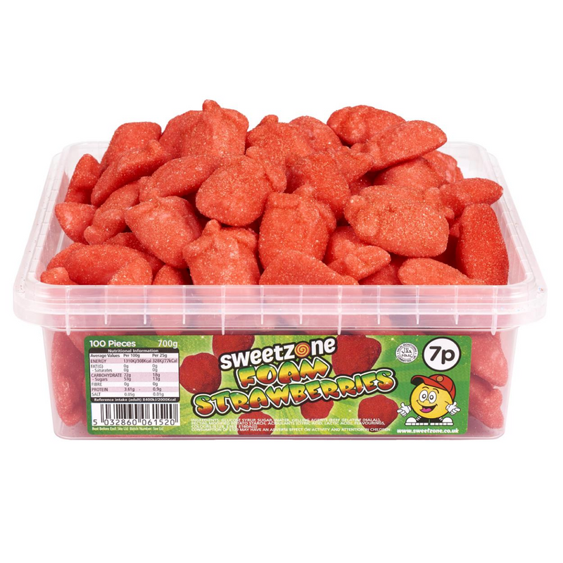 Strawberry Foams 700g Tub Sweets