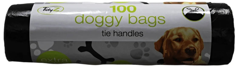 Doggy Bags With Tie Handles 100 Piece