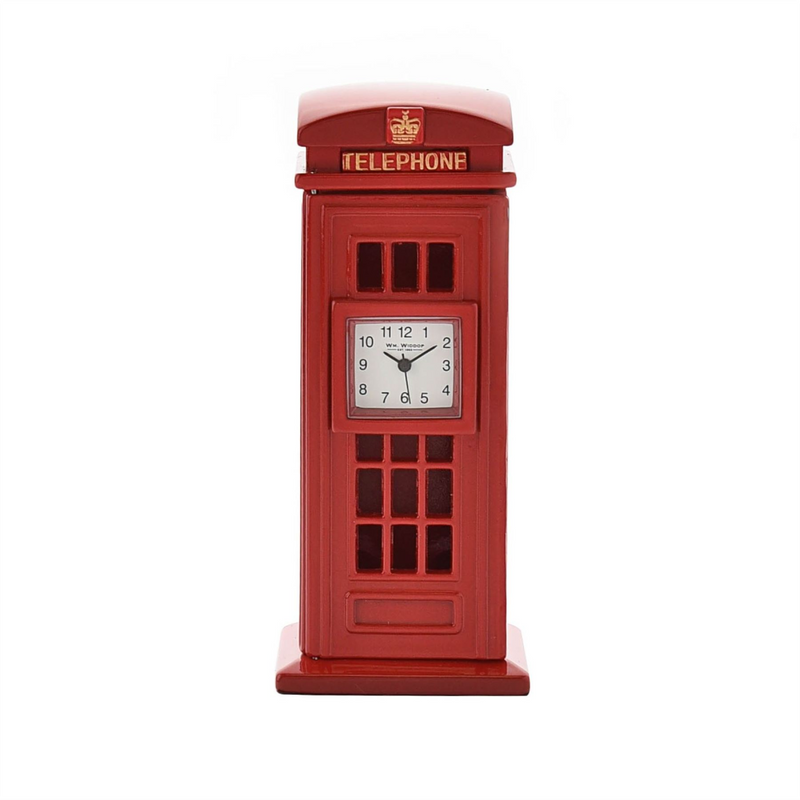 Wm.Widdop Miniature Clock - Telephone Box