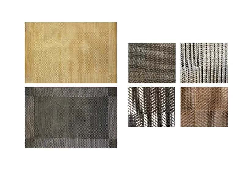 Pvc Woven Plastic Dining Placemat Assorted Colours
