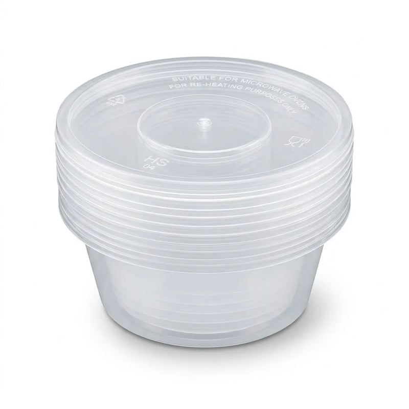 250 Ml Round Storage Containers With Lids 110*