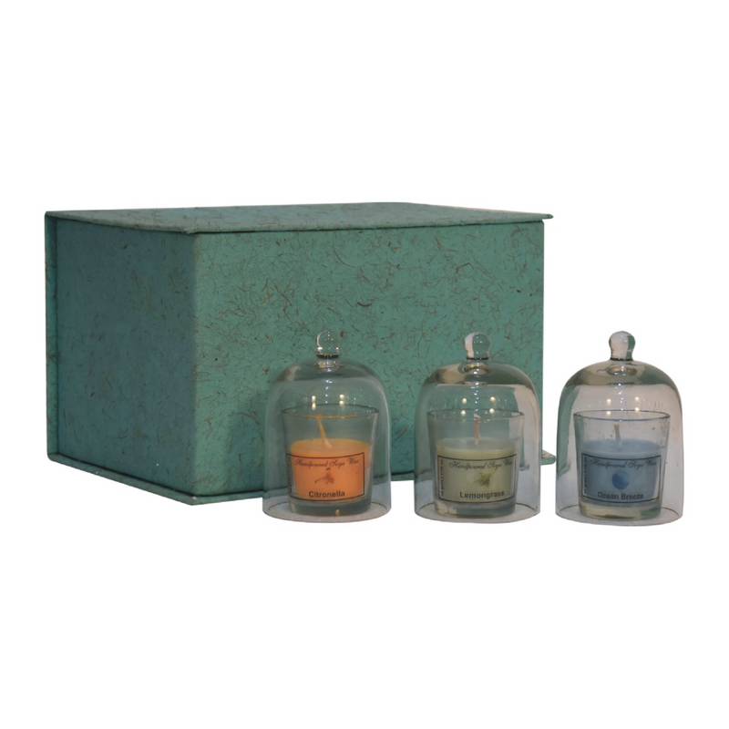 Artisan Furniture Home Fragrance Accessories - Round Candle Set of 3 (Summer)