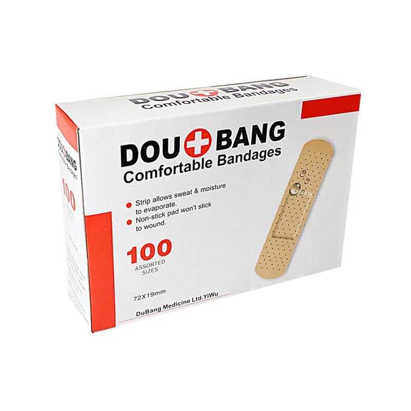 100 Piece Assorted Comfortable Bandages Different Sizes