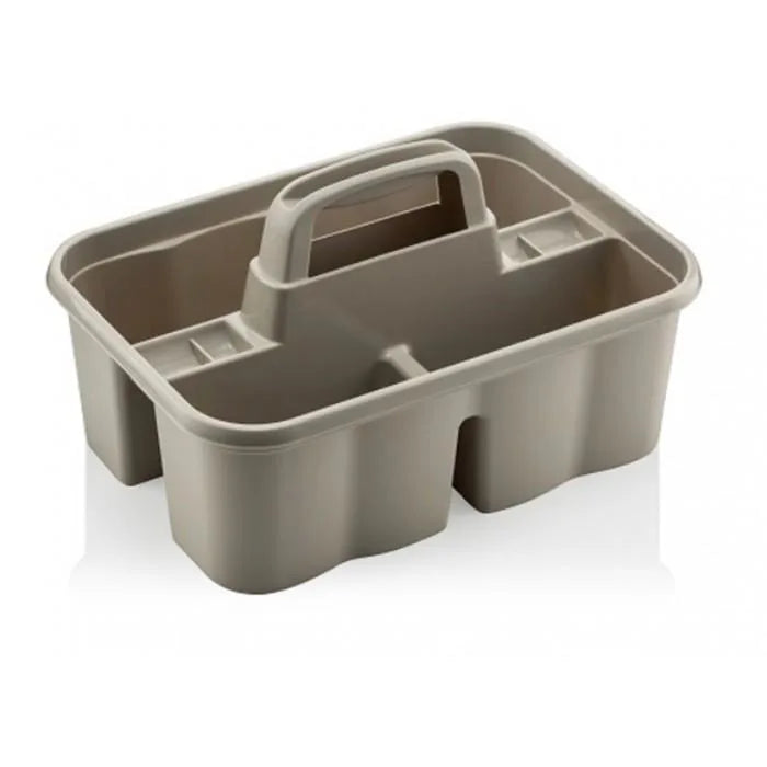 Plastic 3 Division Builder Tool Kitchen Organiser With Handle Assorted Colours