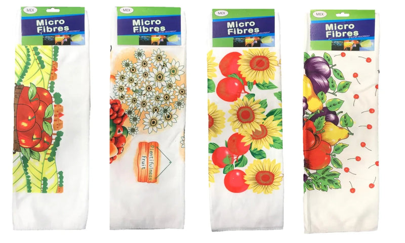 Microfibre Cleaning Cloth With Fruit Print Assorted Designs