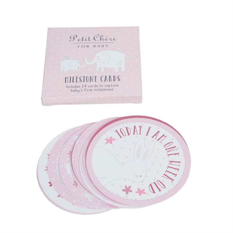 Petit Cheri Milestone Cards - Pink