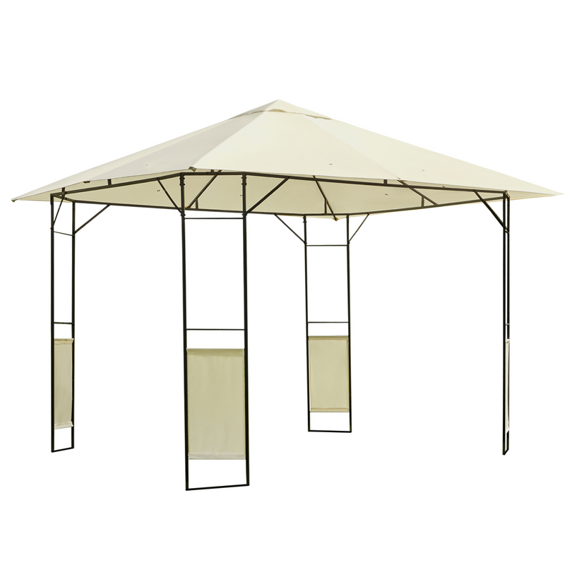 Outdoor Gazebo for Garden Party Tent, Wedding Canopy Pavilion Cream-white 