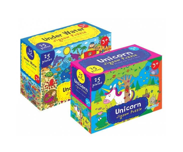 Unicorn Underwater Jigsaw Puzzle 25 Pieces Assorted Designs