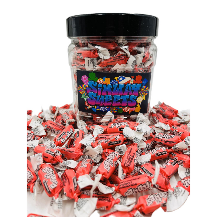 Simway Sweets Jar 680g - Tootsie Frooties Strawberry Lemonade Flavour - Individually Wrapped American Sweets - Approximately 180 Pieces