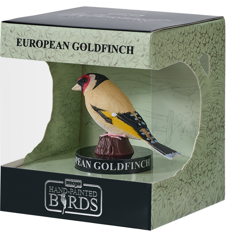 European Goldfinch Mojo Garden Hand Painted Bird