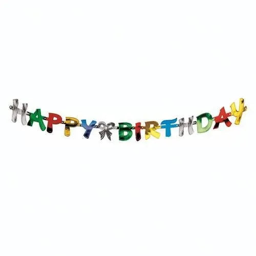 Happy Birthday Cut Out Letters Banner