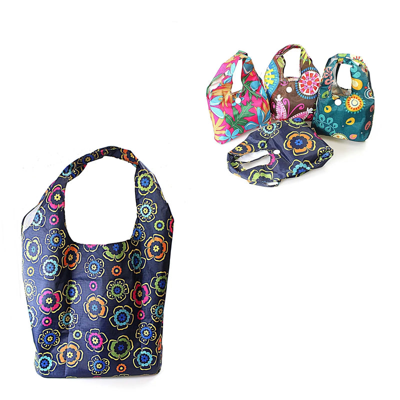 Mini Foldable Pocket Size Purse Bag In Assorted Designs