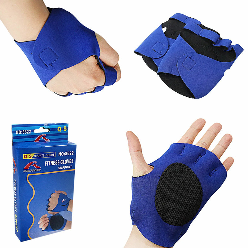 2 x Men'S Neoprene Fitness Gym Glove Support