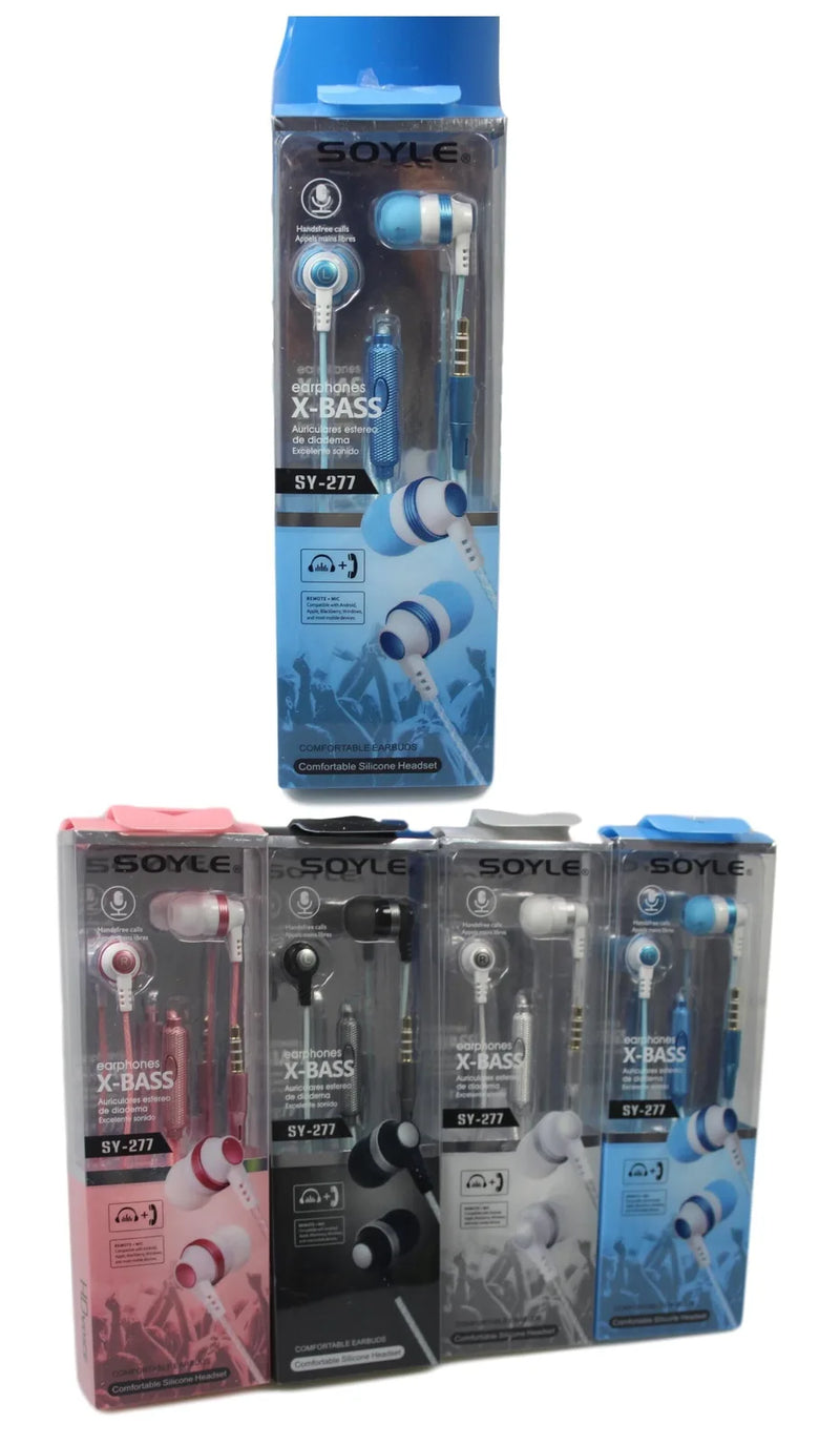 Soyle x – Bass Earphones Comfortable Silicone Headset 4 Colours Available