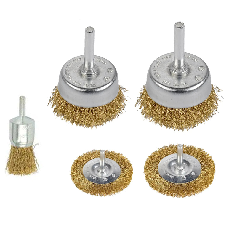 Diy Wire Wheel Cup Brush Set Of 5