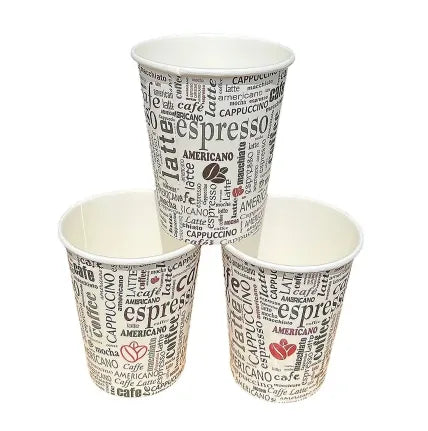 Plain Paper Coffee Cups 12Oz Pack Of 25 (Parcel Rate)