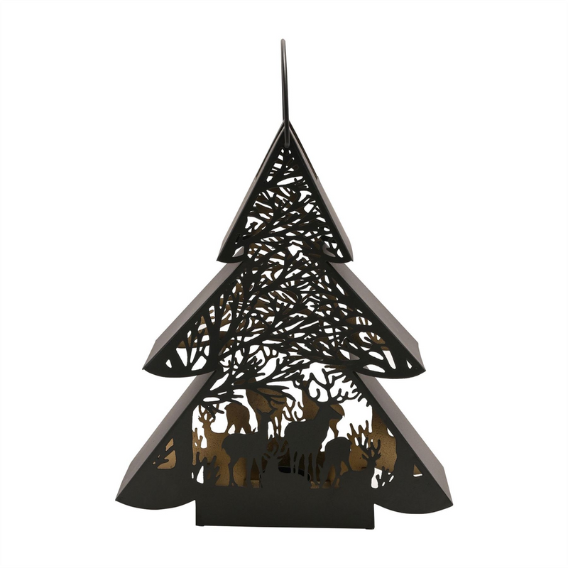 Black Tree Lantern Large