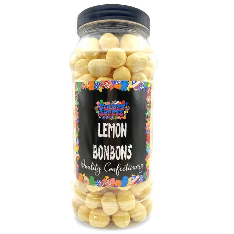 Lemon Flavour Bon Bons Retro Sweets Bon Bons Gift Jar - 770g